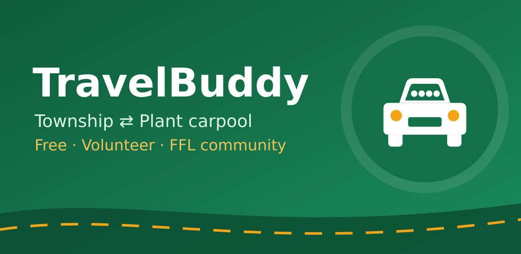 TravelBuddy — Township to Plant carpool